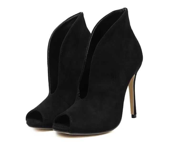 OPEN TOE OPEN FRONT BOOTIE