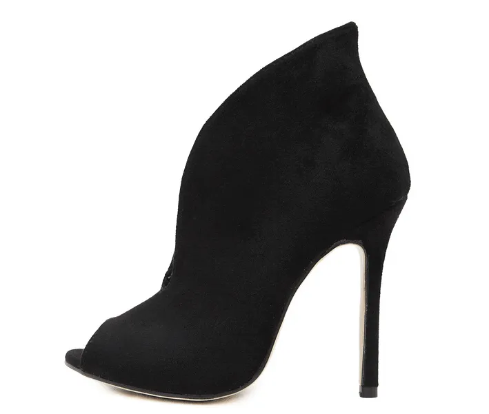 OPEN TOE OPEN FRONT BOOTIE