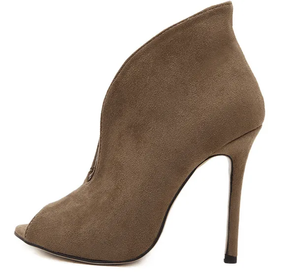 OPEN TOE OPEN FRONT BOOTIE