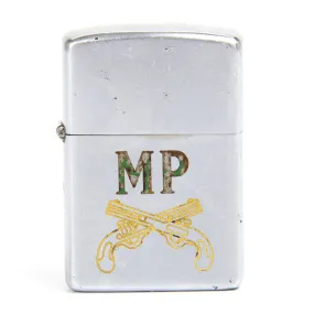 Original 1951 Korean War Zippo Lighter of the Military Police Corp MP