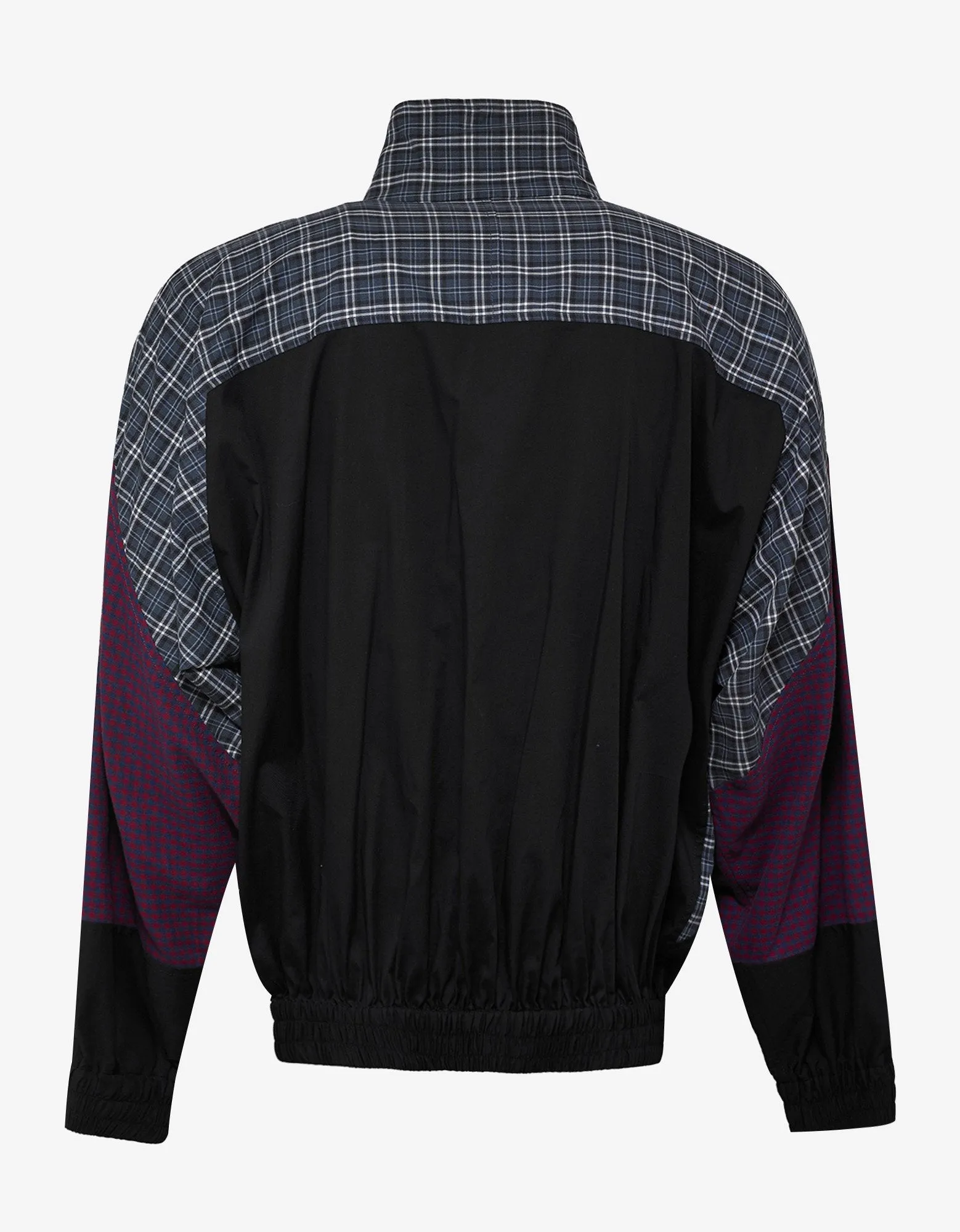 Poplin 80s Check Zip Sweatshirt