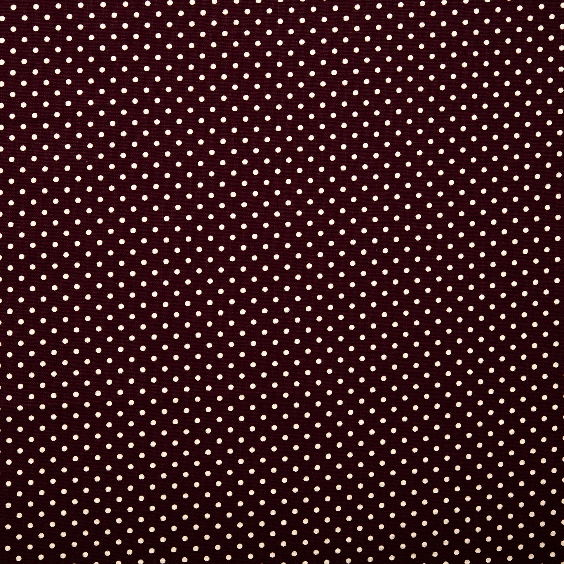 Printed Craft Canvas - TIC-TAC-TOE - Polka dots - Maroon