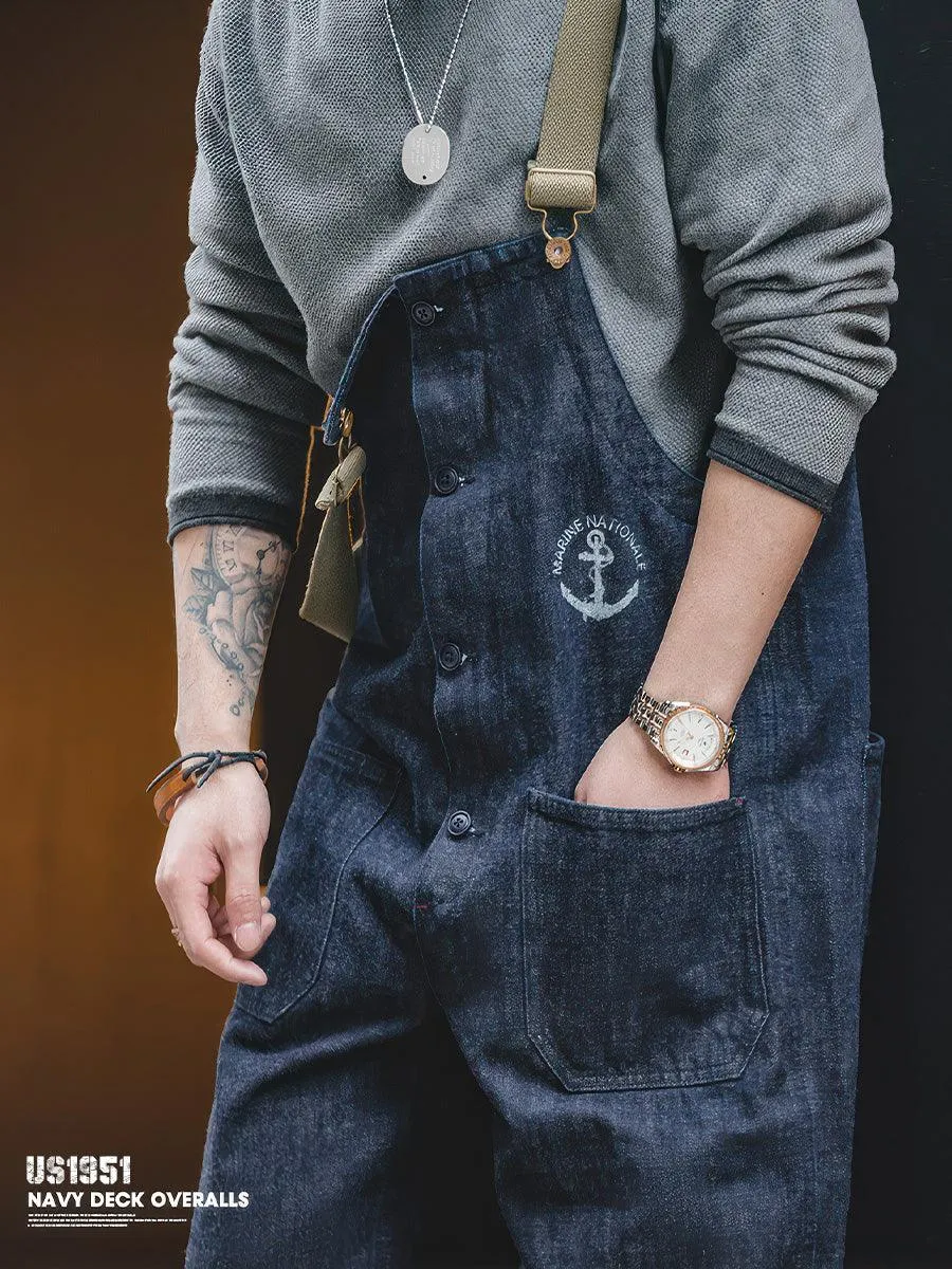 Retro US Navy Deck Overalls