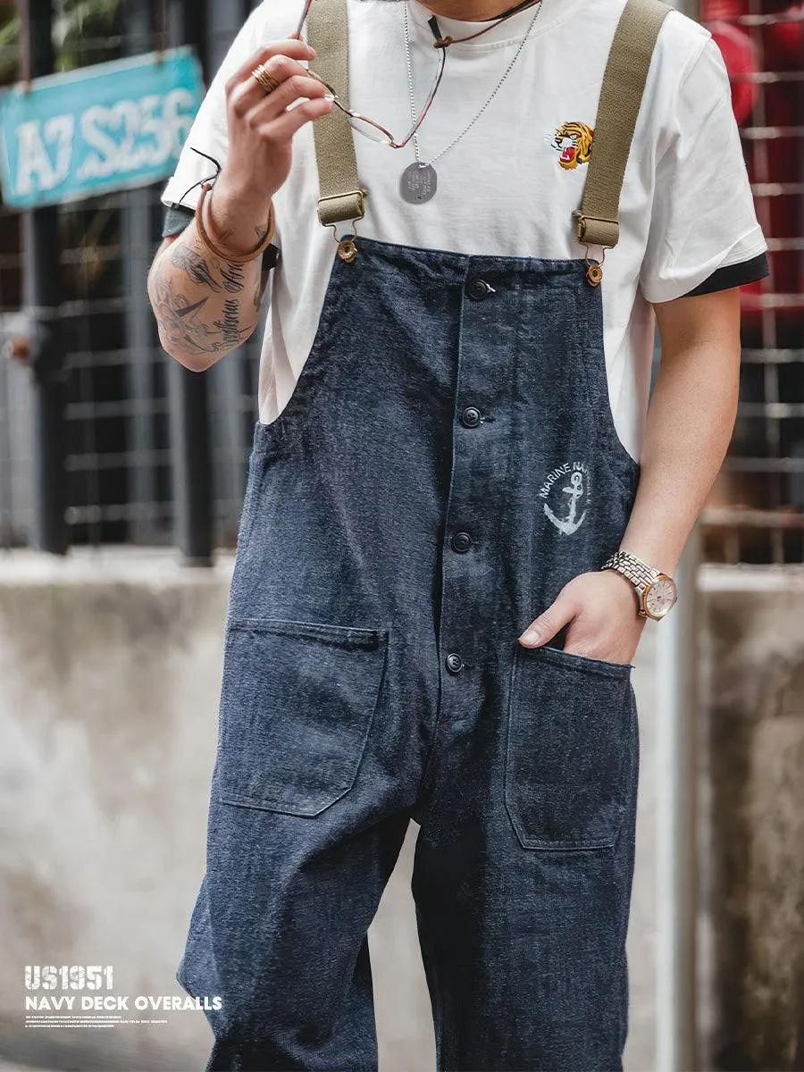 Retro US Navy Deck Overalls