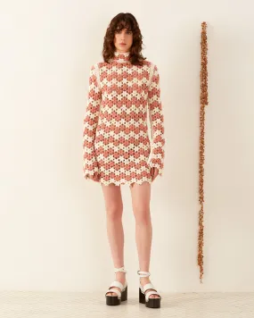 Romy Peachy Crochet Dress