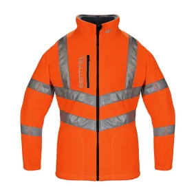 SENTINEL High-Visibility Orange Rail Fleece Jacket