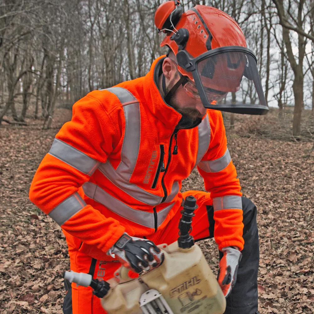 SENTINEL High-Visibility Orange Rail Fleece Jacket