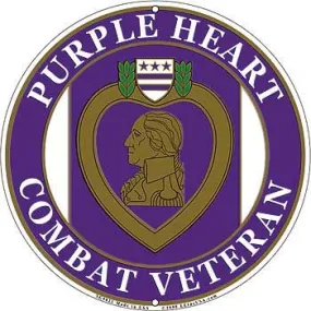 Sign Purple Heart Combat Veteran