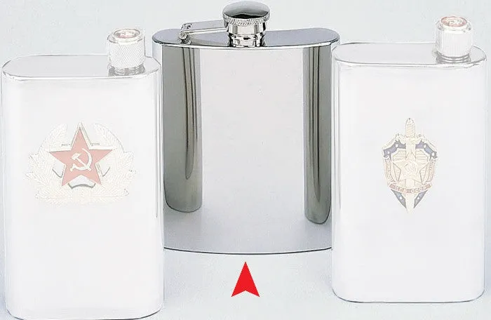 Silver - Shiny Flask - Stainless Steel