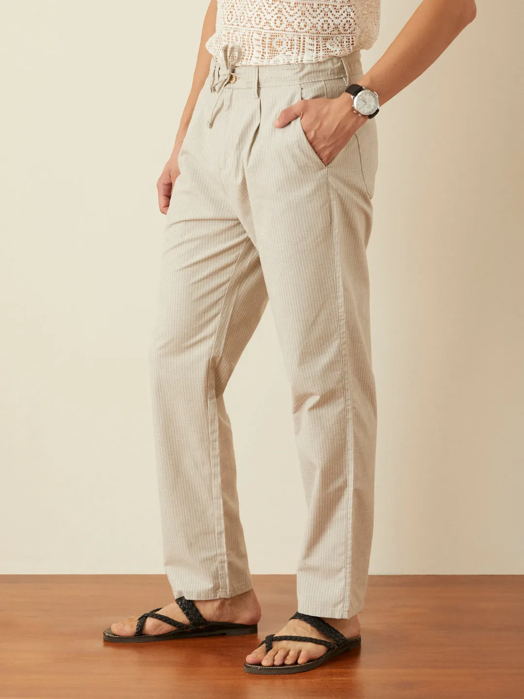 Steel Plain Loose Pants