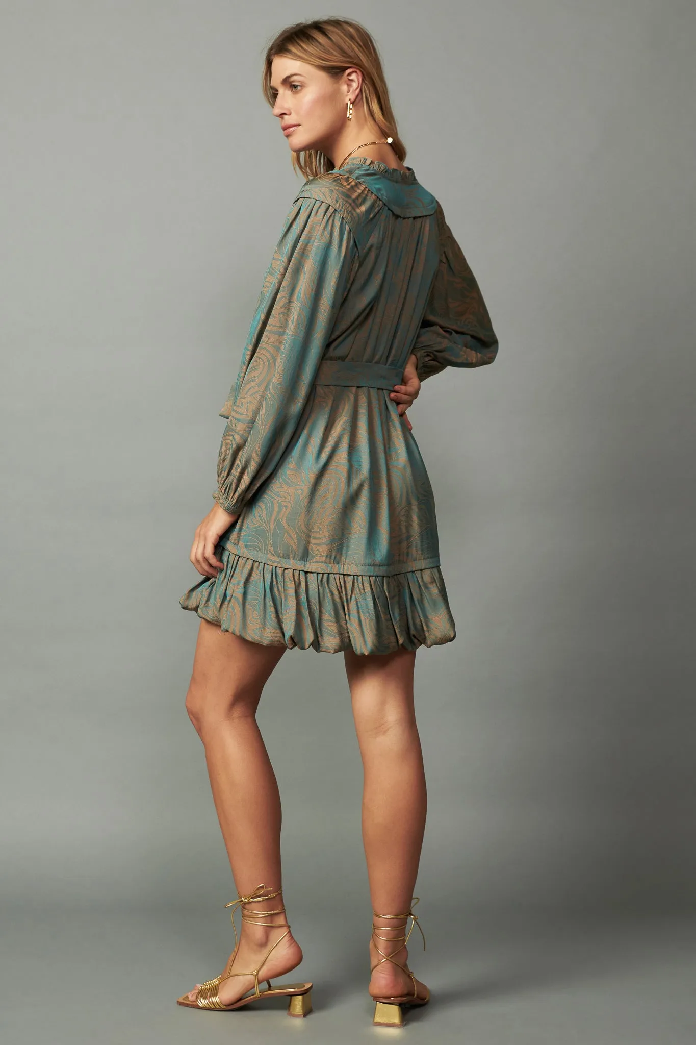 Swirl Motif Mini Dress