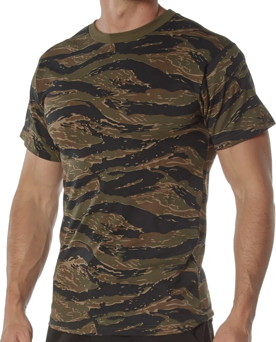 Tiger Stripe Camo - 100% Cotton Camo T-Shirt – Standard Fit Camouflage Shirt