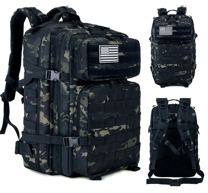 Unisex 'New Breed' 50L Military Molle Tactical Backpack