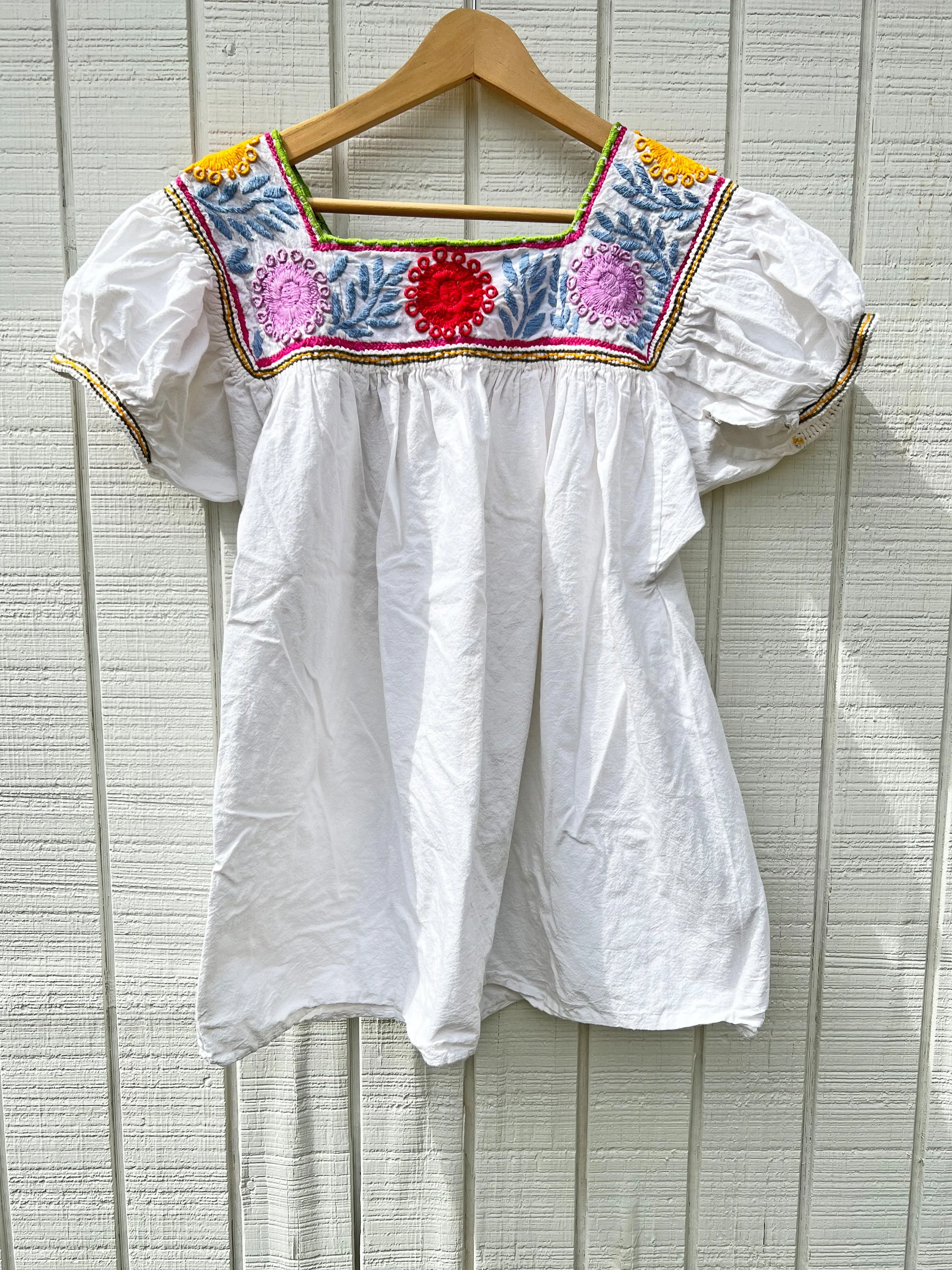 VINTAGE: '70s Embroidered Mini Dress