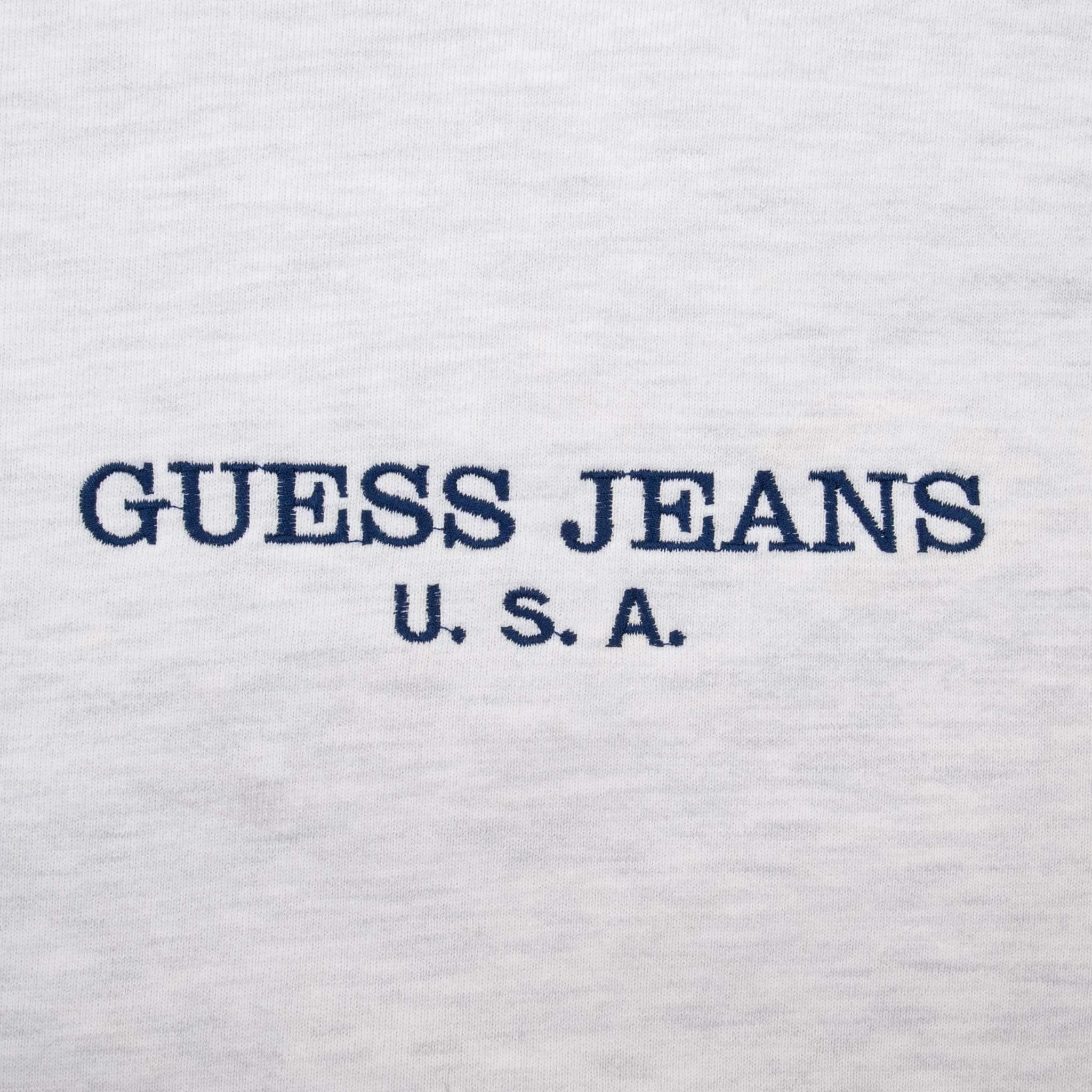 VINTAGE GUESS JEANS EMBROIDERED SWEATSHIRT 1990S SIZE XL MADE IN USA