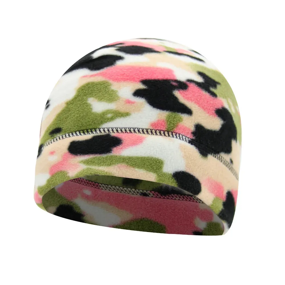 Winter Cap for Men Beanie Marine Corps Tactical Camouflage Thickened Women Military Warm Sports Windproof Elastic Polar Fleece